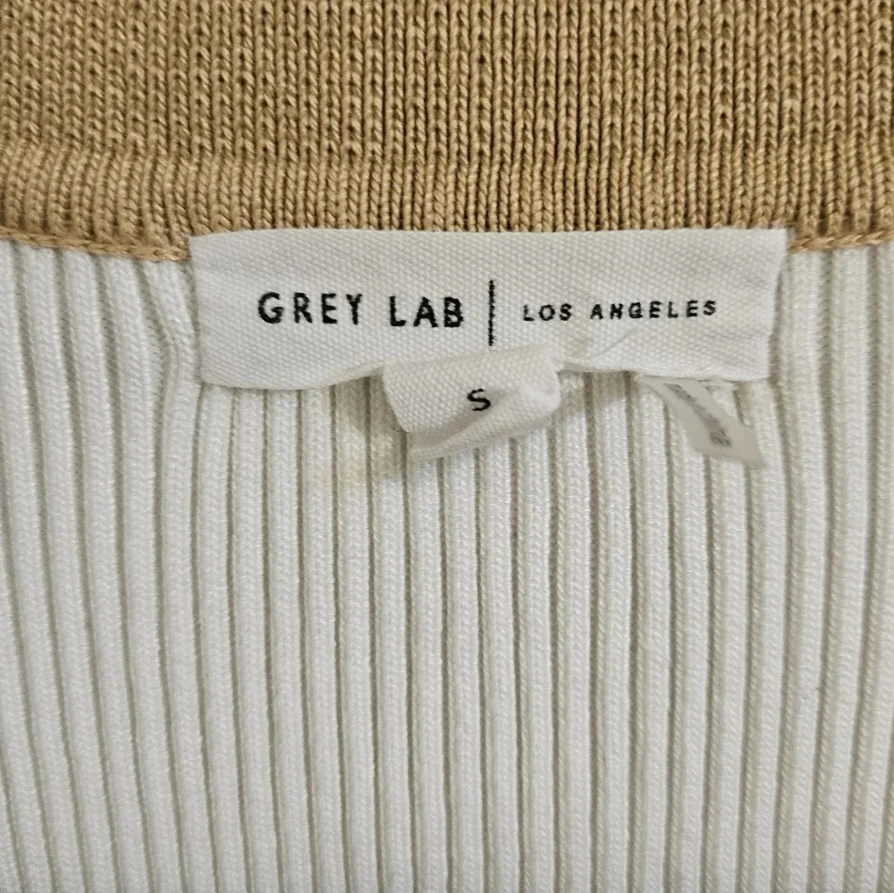 Grey Lab Crop Ribbed Sweater - Picture 3 of 4